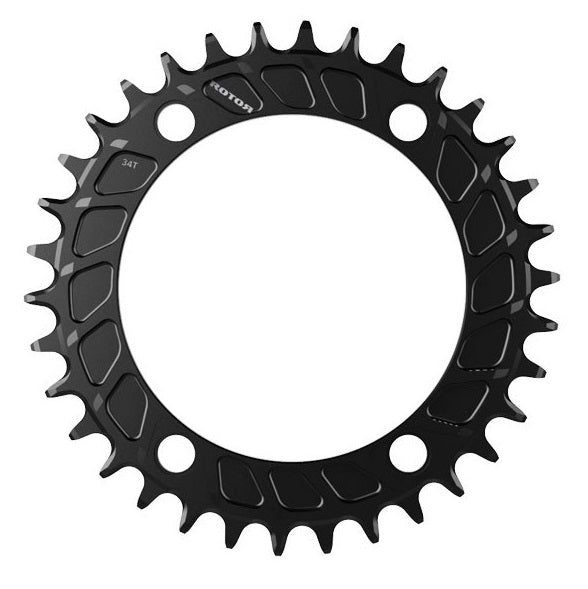 Rotorin SM 110x4 MTB R34T -hammaspyörä, musta
