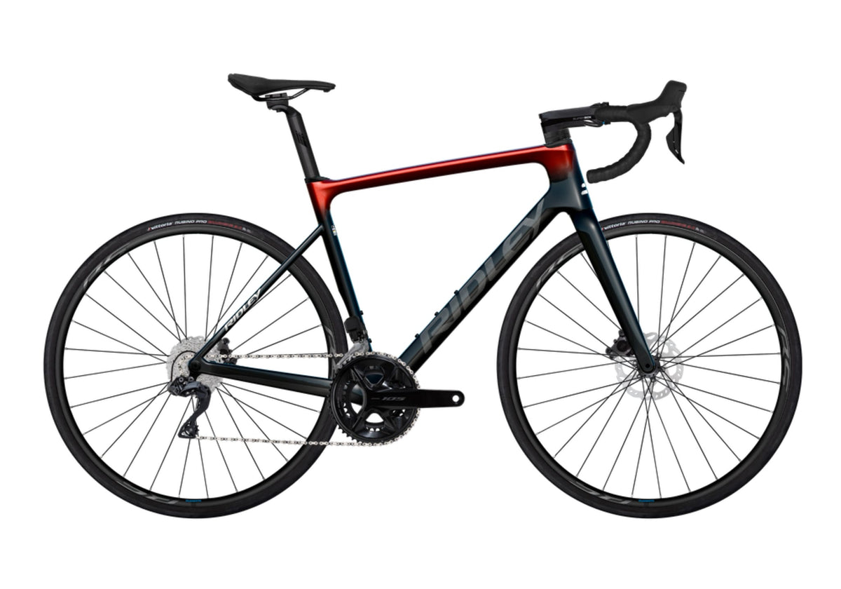 Ratas Ridley Falcn 105 DI2 // 2x12s (XS), must/valge/candy punane metallik