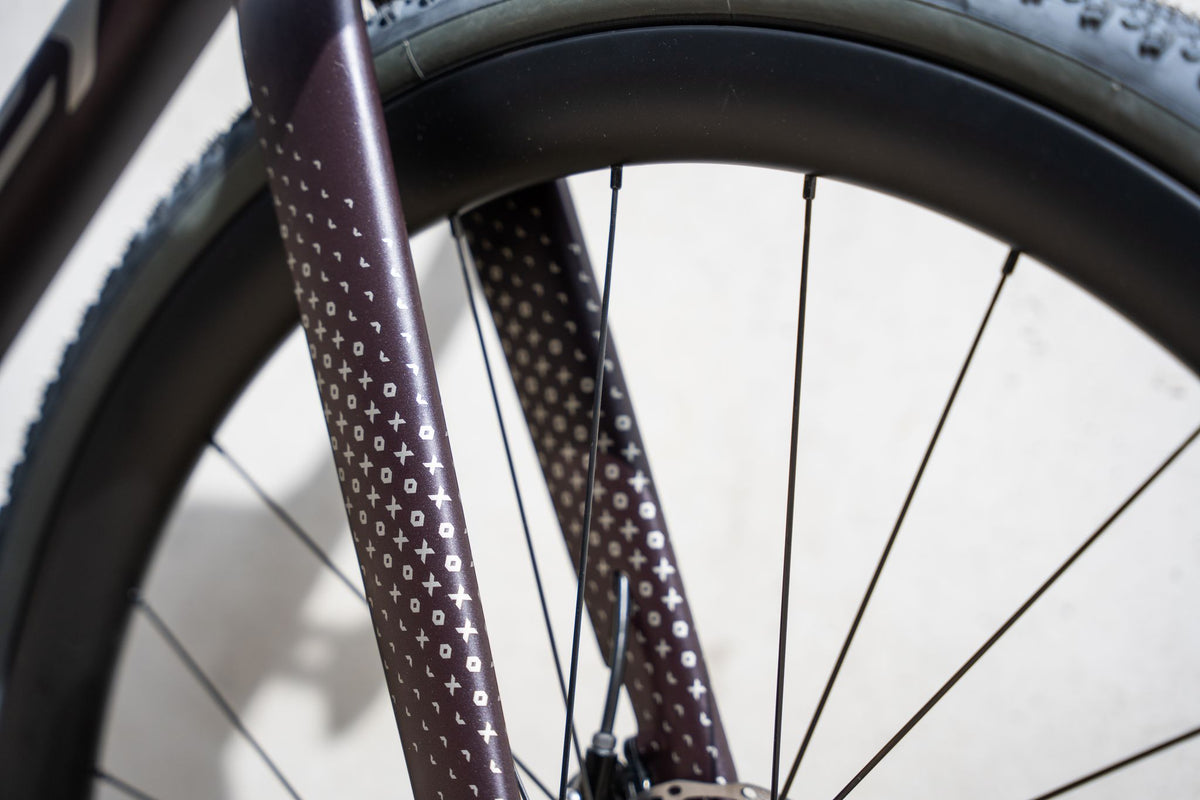 Ratas Ridley Grifn RS Road Ultegra DI2 2x12 (L), tume plum metallik/autumn hall metallik