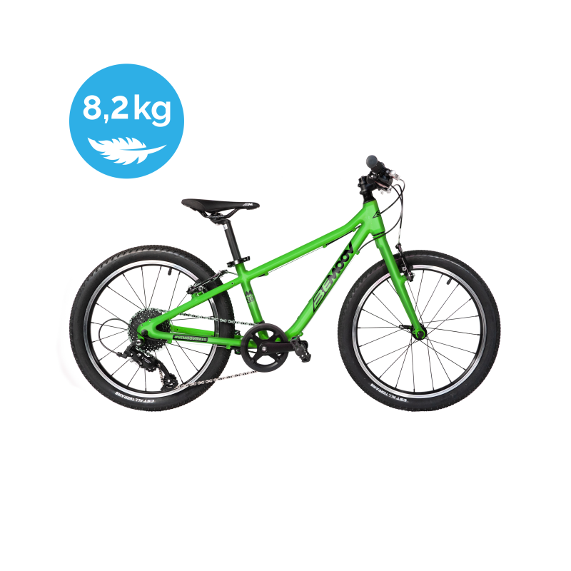 lasten polkupyörä 20"BemoovM20, kevyt 8,2 kg | Kiwi Green