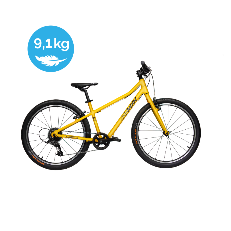 lasten polkupyörä 24" Bemoov M24 Kevyt 9,1 kg | Auringonlaskun keltainen