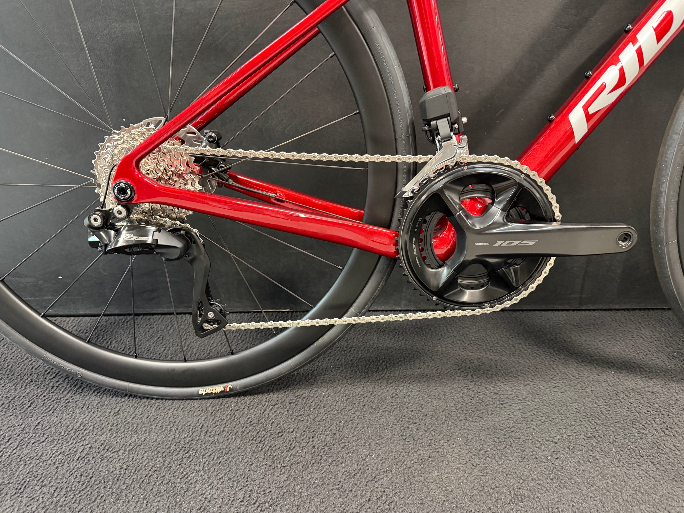 Ratas Ridley Grifn 105 DI2 2x12 (XXS), punane